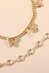 2pcs Butterfly Charm Anklet