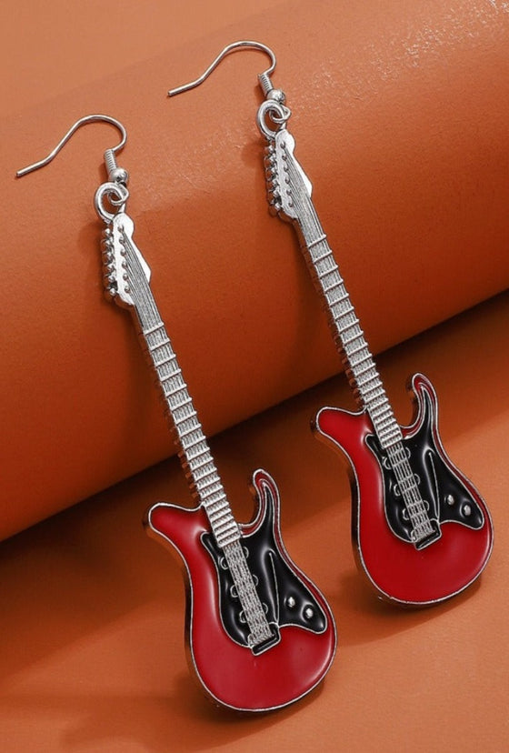 1 Pair Musical Instrument Drop Earrings