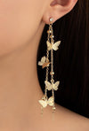 1pair Butterfly Drop Earrings