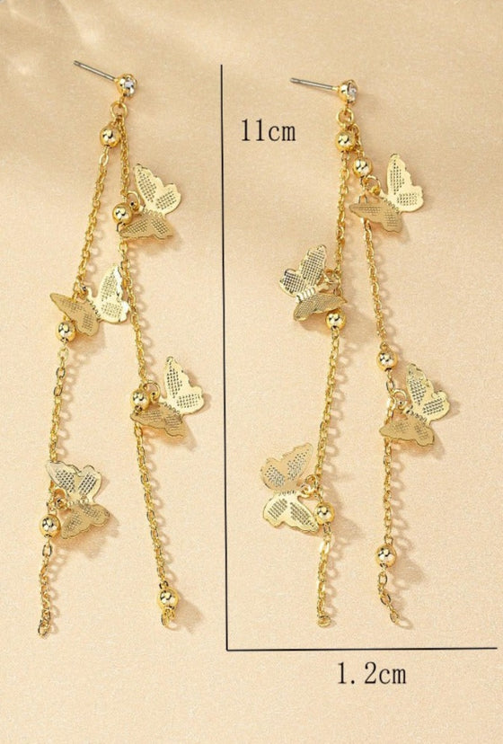 1pair Butterfly Drop Earrings