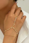 1pc Double Layer Glass Hand Chain