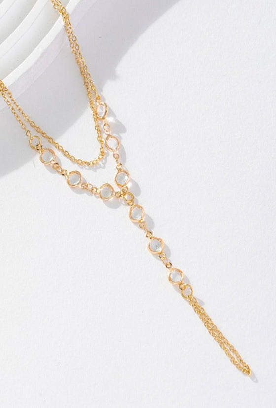 1pc Double Layer Glass Hand Chain