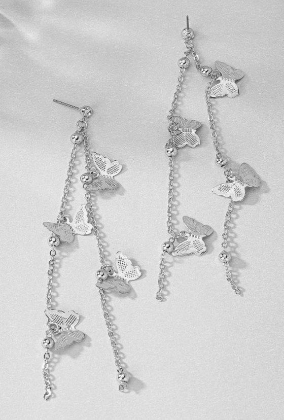 1pair Butterfly Drop Earrings