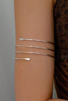 1pc Minimalist Metallic Wire Detail Arm Bracelet