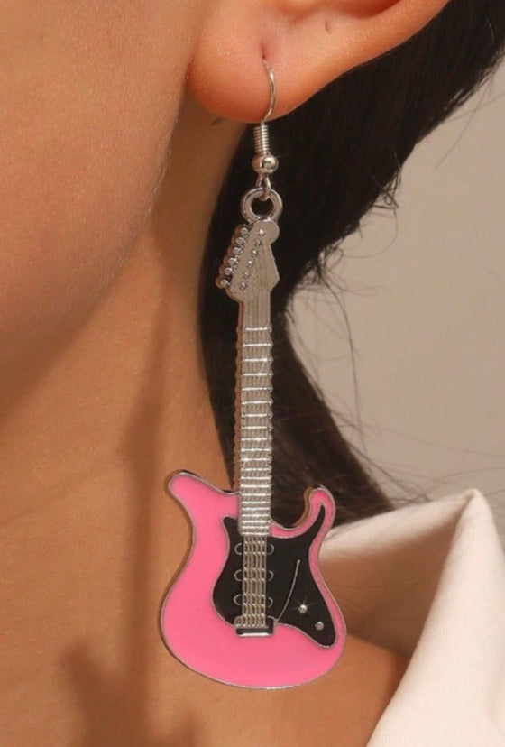 1 Pair Musical Instrument Drop Earrings