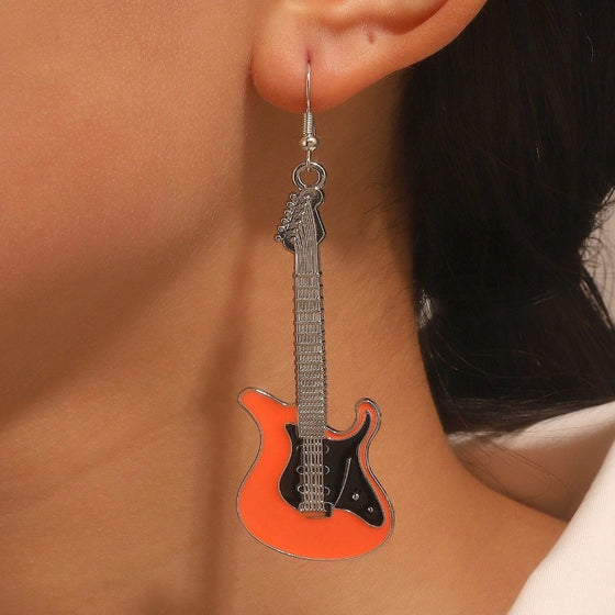 1 Pair Musical Instrument Drop Earrings