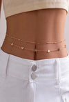 1pc Belly Minimalist double layer chain