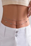 1pc Belly Minimalist double layer chain